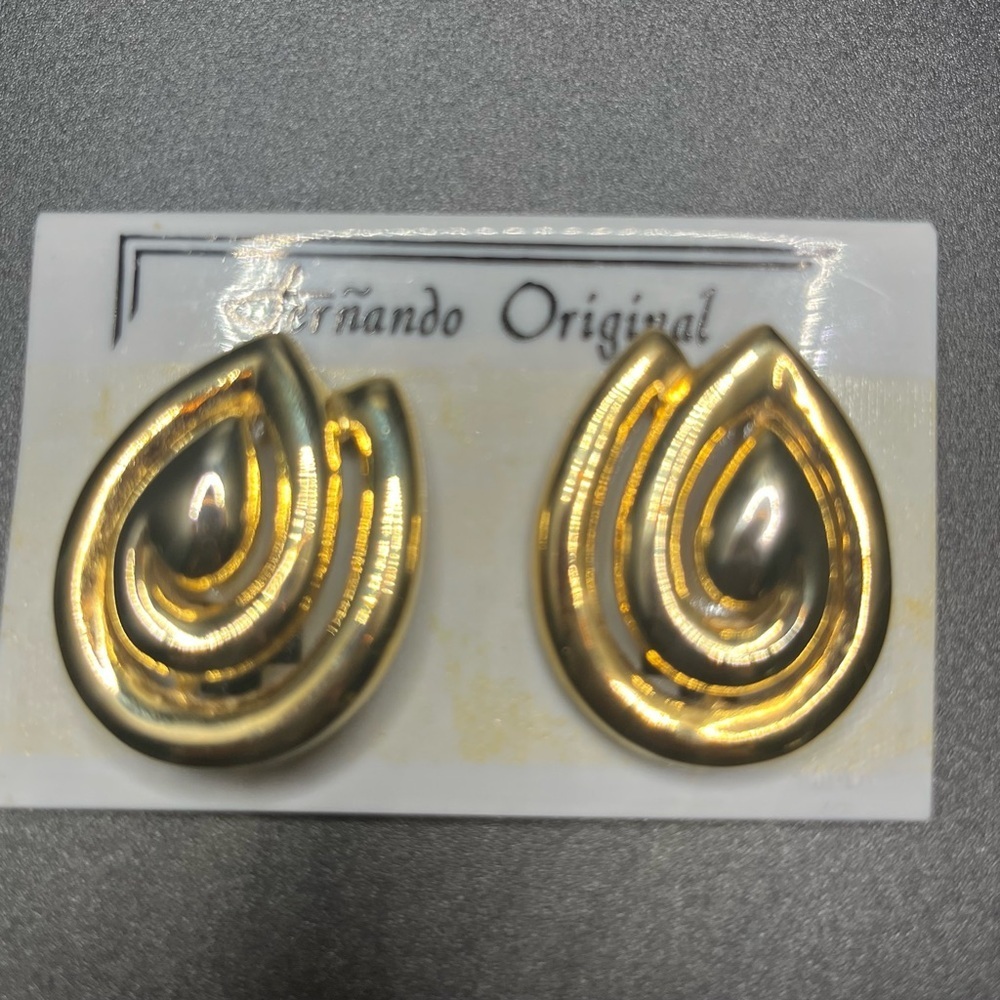 Vintage 80s/90s Statement Earring Bundle – Gold & Mixed Metal - Picture 3 of 13